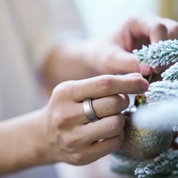 Απλά δαχτυλίδια από ατσάλι τιτανίου για άντρες Γυναικεία δαχτυλίδια Spinner Fidgets Δαχτυλίδια που περιστρέφονται ελεύθερα περιστρεφόμενα αξεσουάρ κατά του στρες Κοσμήματα