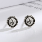 Vienkārši retro putnu auskari ar sudraba pārklājumu planējošs ērgļa auskari Modes šarms rotaslietas vīriešiem un sievietēm