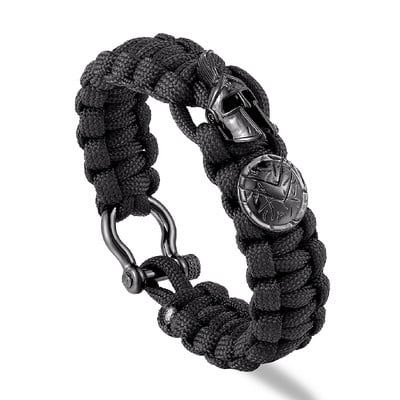 Nordic Outdoor Spartan Warrior sisak zsinóros karkötők férfi antik vikingek kiegészítők túlélési paracord karkötők homme kézzel készített