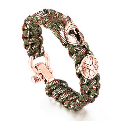 Nordic Outdoor Spartan Warrior sisak zsinóros karkötők férfi antik vikingek kiegészítők túlélési paracord karkötők homme kézzel készített