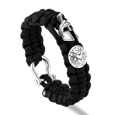 Nordic Outdoor Spartan Warrior sisak zsinóros karkötők férfi antik vikingek kiegészítők túlélési paracord karkötők homme kézzel készített