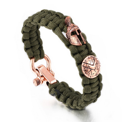 Nordic Outdoor Spartan Warrior sisak zsinóros karkötők férfi antik vikingek kiegészítők túlélési paracord karkötők homme kézzel készített