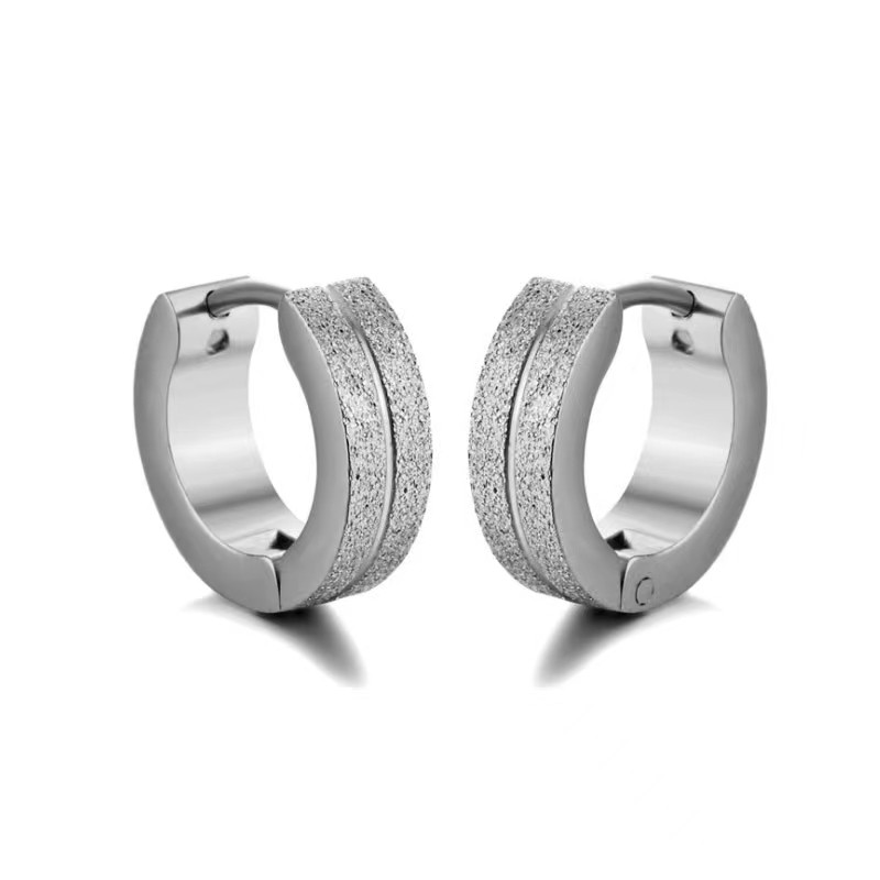 Titanium Steel Trend Jewelry Populaarne jäätunud meeste kõrvaklapp, uus isiksus, naiste kõrvaklambrid, ühekordsed