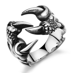 New Arrival Ανδρικά δαχτυλίδια μόδας Skull Eagle Dragon Claw Retro Punk Δώρα Πολυτελή κοσμήματα TRENDY Anniversary Skeleton Χονδρική