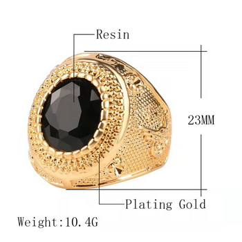 New Arrival Ανδρικό Δαχτυλίδι Μόδας Χρυσό Ένθετο Ζιρκόνιο Ανδρικό Επαγγελματικό Δαχτυλίδι Πολυτελή κοσμήματα για άντρες Χονδρική TRENDY