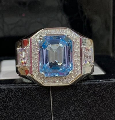 Jauna stila inkrustēts cirkona populārs personības gredzens Eiropas un Amerikas modes vīriešu un sieviešu gredzenu rotaslietas