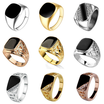 Europe and America Oil Dripping High Quality Men`s and Women`s Rings Fashion Personality Simple Party Jewelry Wholesale