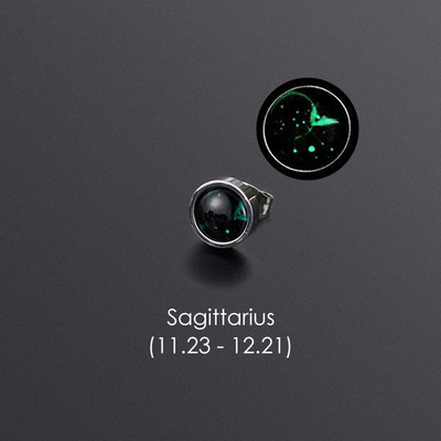 1gab 12 Constellation Stud Auskars Vīriešiem Sievietēm Titāna Tērauda Gaismas Auskars Hiphop Rock Modes rotaslietas Britu dienas dāvana