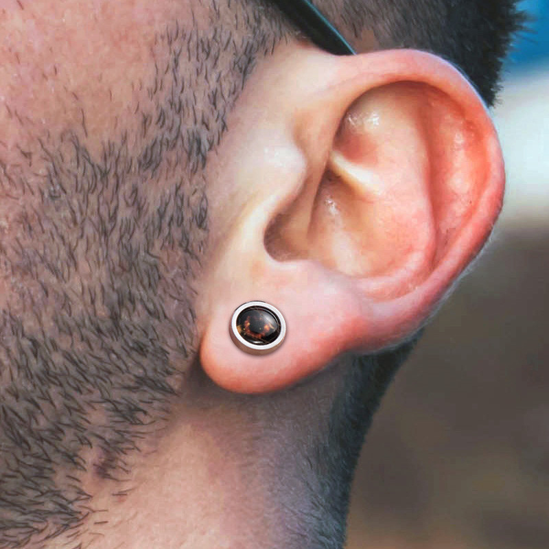 1gab 12 Constellation Stud Auskars Vīriešiem Sievietēm Titāna Tērauda Gaismas Auskars Hiphop Rock Modes rotaslietas Britu dienas dāvana