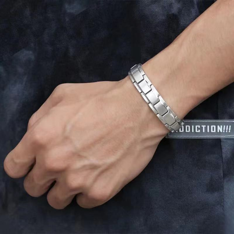 Klasikinis sveikas magnetinis magnetas artritas skausmą malšinantis Energija papuošalų apyrankė vyrams Fitnesas svorio metimas Sveikatos priežiūros apyrankės