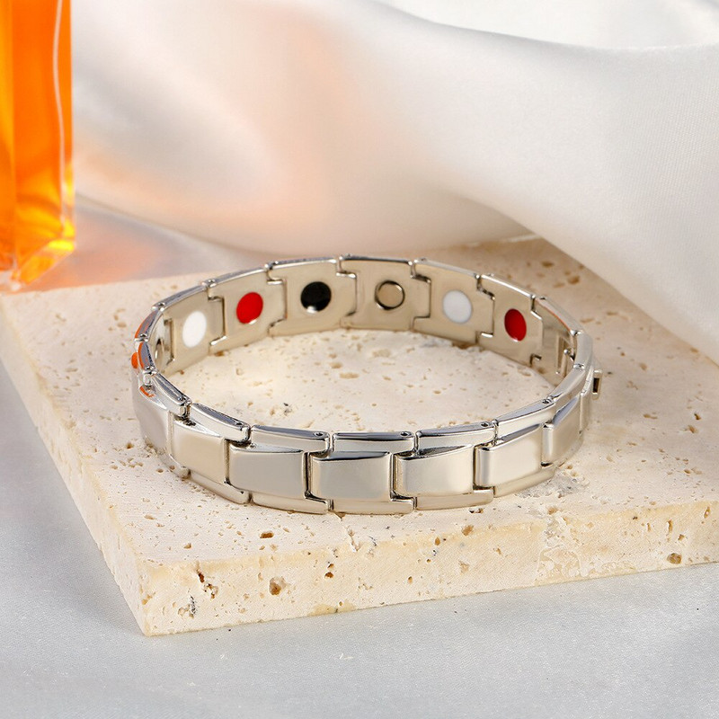 Klasikinis sveikas magnetinis magnetas artritas skausmą malšinantis Energija papuošalų apyrankė vyrams Fitnesas svorio metimas Sveikatos priežiūros apyrankės