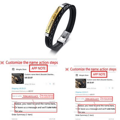 Επαγγελματικά ανδρικά προσαρμοσμένα ονόματα Βραχιόλι γοητείας ανδρών από ανοξείδωτο ατσάλι Δέρμα μόδας Γυναικεία κουβανικά βραχιόλι με ρυθμιζόμενο μήκος Δώρο για αγόρι