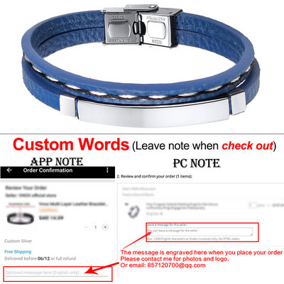 Επαγγελματικά ανδρικά προσαρμοσμένα ονόματα Βραχιόλι γοητείας ανδρών από ανοξείδωτο ατσάλι Δέρμα μόδας Γυναικεία κουβανικά βραχιόλι με ρυθμιζόμενο μήκος Δώρο για αγόρι