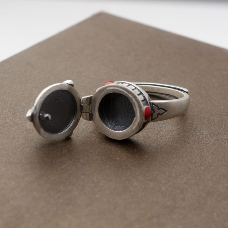 Europski i američki podesivi prsten, retro srebrni nakit, osobnost, ruža koja se otvara, dame, izuzetan, elegantan nakit