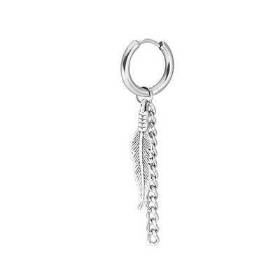 1tk Punk Meeste Kõrvarõngad Roostevabast Terasest Keti Kõrvarõngad Meestele Risti ripats Must Rippuvad Kõrvarõngad Rock Ehted Korea Kpop