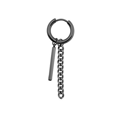 1tk Punk Meeste Kõrvarõngad Roostevabast Terasest Keti Kõrvarõngad Meestele Risti ripats Must Rippuvad Kõrvarõngad Rock Ehted Korea Kpop