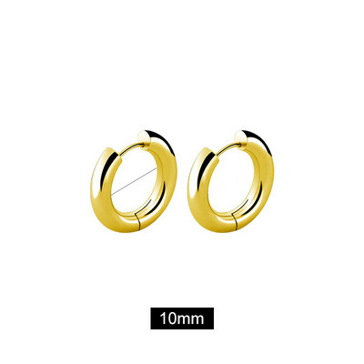 Cercei pentru bărbați Cercei cu cerc grosi din oțel inoxidabil pentru bărbat Cercei rotunde pentru urechi, bijuterii hip hop punk Accesorii pentru cuplu