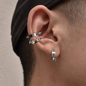 Naušnice sa zakovicama od titanijskog čelika za muškarce Žene Lažne naušnice bez piercinga Punk Rock Hiphop Modni nakit od nehrđajućeg čelika