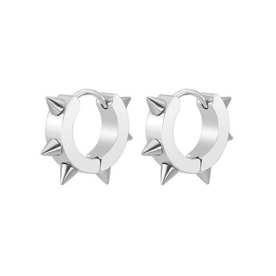 Naušnice sa zakovicama od titanijskog čelika za muškarce Žene Lažne naušnice bez piercinga Punk Rock Hiphop Modni nakit od nehrđajućeg čelika