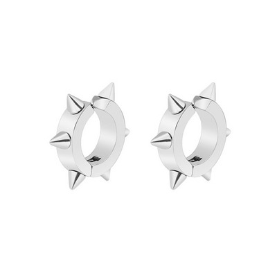 Naušnice sa zakovicama od titanijskog čelika za muškarce Žene Lažne naušnice bez piercinga Punk Rock Hiphop Modni nakit od nehrđajućeg čelika