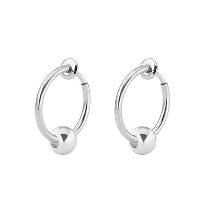 Naušnice sa zakovicama od titanijskog čelika za muškarce Žene Lažne naušnice bez piercinga Punk Rock Hiphop Modni nakit od nehrđajućeg čelika