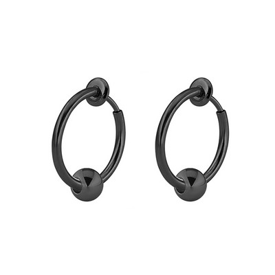 Naušnice sa zakovicama od titanijskog čelika za muškarce Žene Lažne naušnice bez piercinga Punk Rock Hiphop Modni nakit od nehrđajućeg čelika