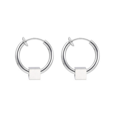 Naušnice sa zakovicama od titanijskog čelika za muškarce Žene Lažne naušnice bez piercinga Punk Rock Hiphop Modni nakit od nehrđajućeg čelika