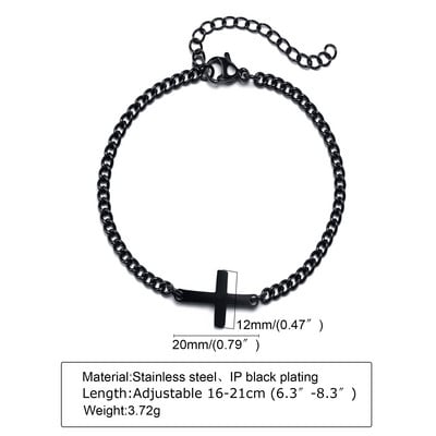 Muška narukvica, narukvice s lančićima s geometrijskim trokutom, srebrni lančić od nehrđajućeg čelika za muškarce, muški nakit, poklon za njega