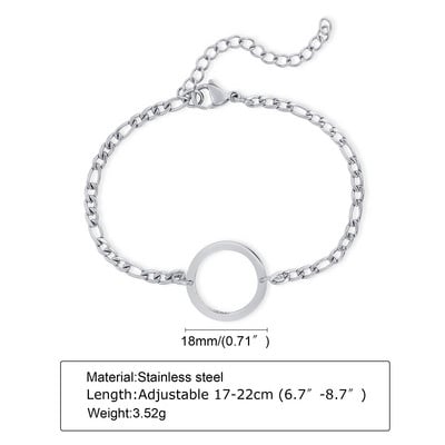 Muška narukvica, narukvice s lančićima s geometrijskim trokutom, srebrni lančić od nehrđajućeg čelika za muškarce, muški nakit, poklon za njega