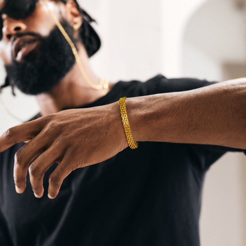 Vyriškos pagrindinės 6 mm tinklinės grandinės apyrankės papuošalai, vandeniui atsparios nerūdijančio plieno itališkos grandinėlės, apyrankės, dovanos jam, 21-17-19