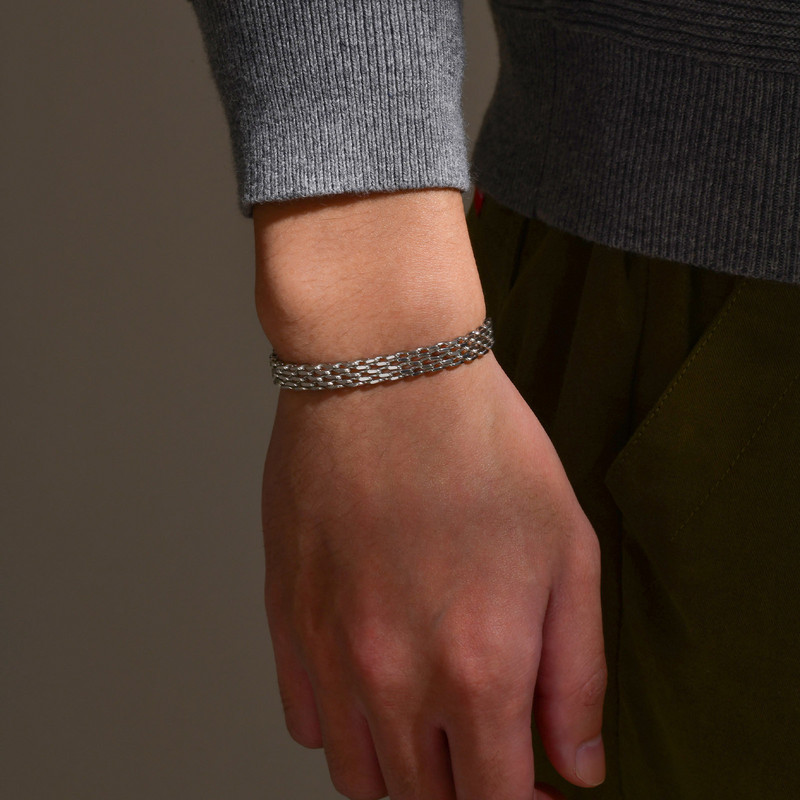 Vyriškos pagrindinės 6 mm tinklinės grandinės apyrankės papuošalai, vandeniui atsparios nerūdijančio plieno itališkos grandinėlės, apyrankės, dovanos jam, 21-17-19