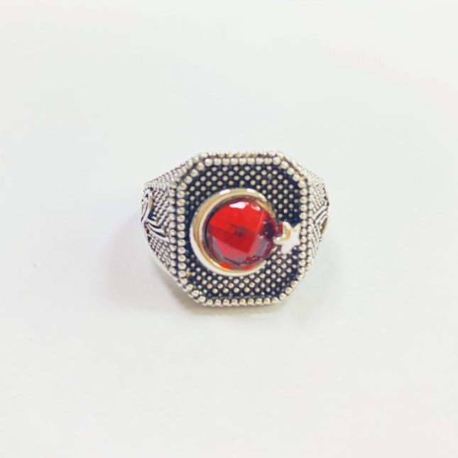 Νέο σετ Gem Star Moon Ring για Ανδρικό Απλό Δαχτυλίδι Εξατομικευμένο Vintage Δαχτυλίδι για Παρουσίαση σε Δεξιό πάρτι