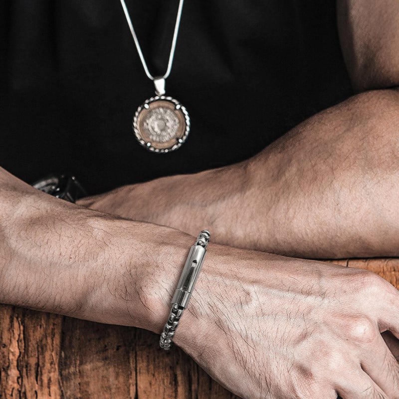 Lihtsad 6 mm karbikeketiga käevõrud meestele, retro oksüdeeritud hõbedase värviga roostevabast terasest lingid Randmepael meestele kingituseks ehted