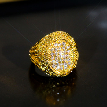 Популярни европейски и американски сплави, инкрустирани с диаманти, луксозни хип-хоп мъжки пръстени, ретро бижута
