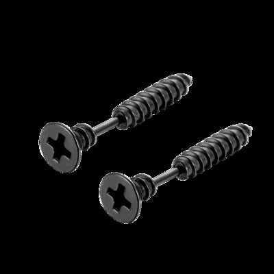 2 бр. Нови готически унисекс пънк рок неръждаема стомана винт за пирон обеци за пиърсинг Новост Бижута за пиърсинг Бижута за рок пиърсинг