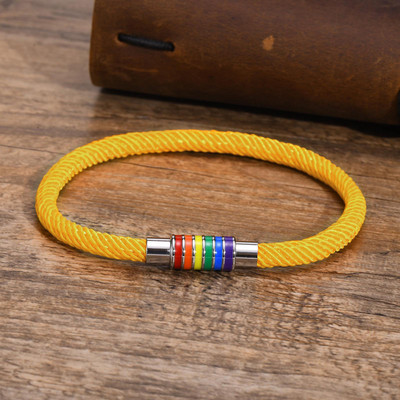 Muške jednostavne, ležerne narukvice s lančićima od pletenog užeta, vodootporne šarene kopče od nehrđajućeg čelika, narukvica s privjescima, poklon nakit