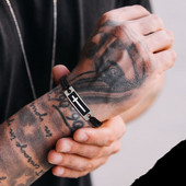 Férfi kereszt karkötők állítható hosszúságú fonott kötéllánccal, alkalmi férfi vallásos karszalag, ajándék ékszerek