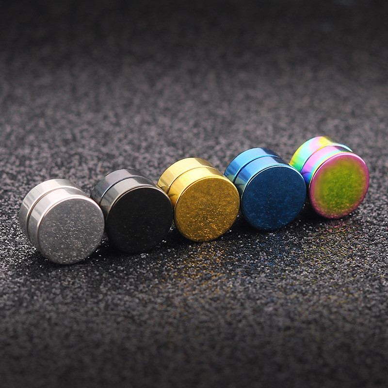 Muške naušnice Snažne naušnice s magnetima Lažne naušnice bez piercinga Magnetska kopča za uši Nakit za tijelo od titanijskog čelika Dodaci