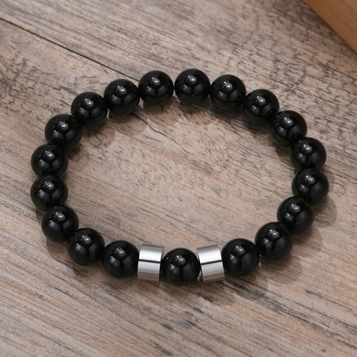 Narukvice s tigrovim okom od 8 mm za muškarce s elastičnom muškom narukvicom za surfere, nakit