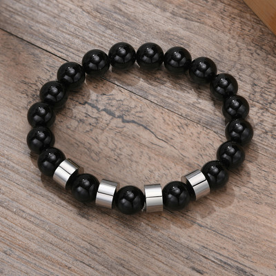 Narukvice s tigrovim okom od 8 mm za muškarce s elastičnom muškom narukvicom za surfere, nakit