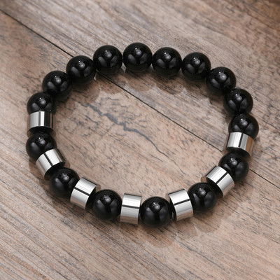 Narukvice s tigrovim okom od 8 mm za muškarce s elastičnom muškom narukvicom za surfere, nakit