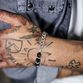 Brățări cu margele din piatră de ochi de tigru de 8 mm pentru bărbați, care nu se estompează niciodată, din oțel inoxidabil, cu legături de lanț cubanez, brățară pentru bărbați, bijuterii cadou