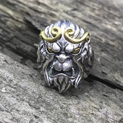 Vintage Monkey King gyűrű Monkey King Sun Wukong Küzdelem Buddha ellen Divatos kiegészítők női Gyűrűk Ékszer Ajándék