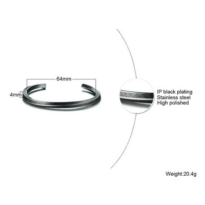 Narukvice s nordijskim runama, muške narukvice, Twist Mobius narukvice od nehrđajućeg čelika, muški nakit