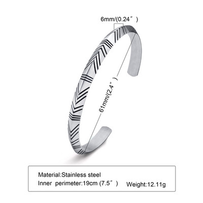 Viking Tribal Arrow Cuff Klassikaline norra käevõru, meeste käevõru, roostevabast terasest keldi stiilis manseti käevõrud