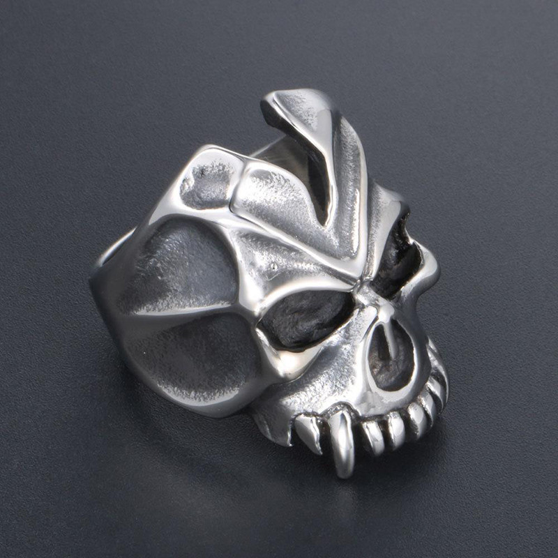 Vintage Halloween Skull Monster δαχτυλίδια για άνδρες Γυναικεία Πανκ Σκελετός Hip Hop Rock Κοσμήματα Δώρα Μοντέρνα ανοιχτό δαχτυλίδι ρυθμιζόμενο