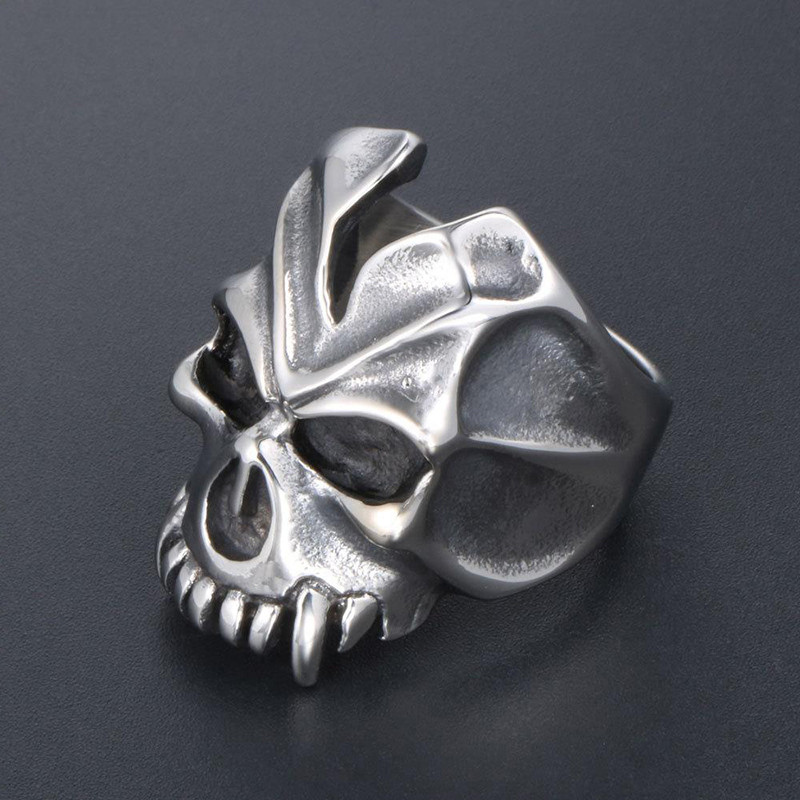 Vintage Halloween Skull Monster δαχτυλίδια για άνδρες Γυναικεία Πανκ Σκελετός Hip Hop Rock Κοσμήματα Δώρα Μοντέρνα ανοιχτό δαχτυλίδι ρυθμιζόμενο