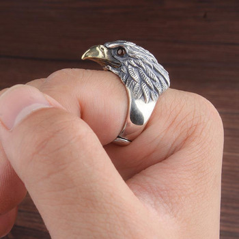 Vintage αετός δαχτυλίδι για άνδρες γυναίκες Γοτθικό ζώο χιπ χοπ ροκ δαχτυλίδι Δημοτικότητα Προσωπικότητα κοσμήματα δώρο ρυθμιζόμενο μέγεθος
