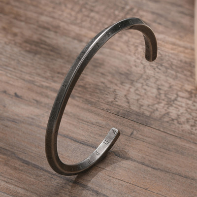 Stilinga vyriška susukta rankogalių apyrankė su maža riešo Mobius apyranke, alergiją mažinanti nerūdijančio plieno papuošalai Tėvo dienos dovana