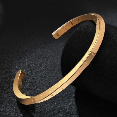 Stilinga vyriška susukta rankogalių apyrankė su maža riešo Mobius apyranke, alergiją mažinanti nerūdijančio plieno papuošalai Tėvo dienos dovana